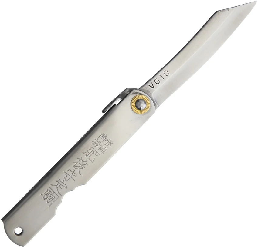 Nagao Higonokami Friction Folder Knife Stainless Steel (3" VG-10) Warikomi Blade