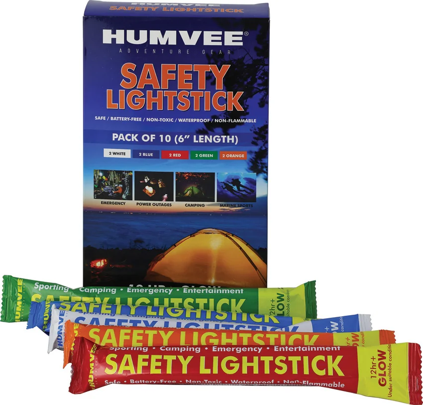 Humvee 6" Safety Glow Stick 10 Pk