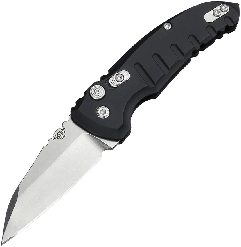 Hogue Knives A01 Microswitch Wharncliffe Automatic Knife Black (2.6" SW) 24100