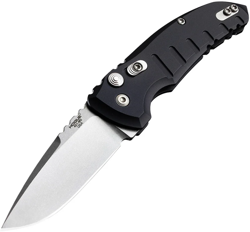 Hogue Knives A01 Microswitch Automatic Knife Black (2.6" Stonewash) 24110