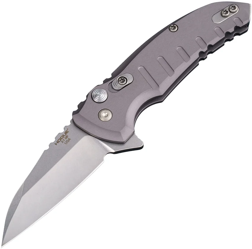 Hogue X1 Microflip Wharncliffe Flipper Knife Matte Gray (2.6" SW) 24162