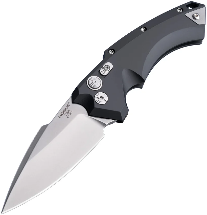 Hogue Knives EX-A05 Spear Point Automatic Knife Black (3.5" Stonewash) 34530