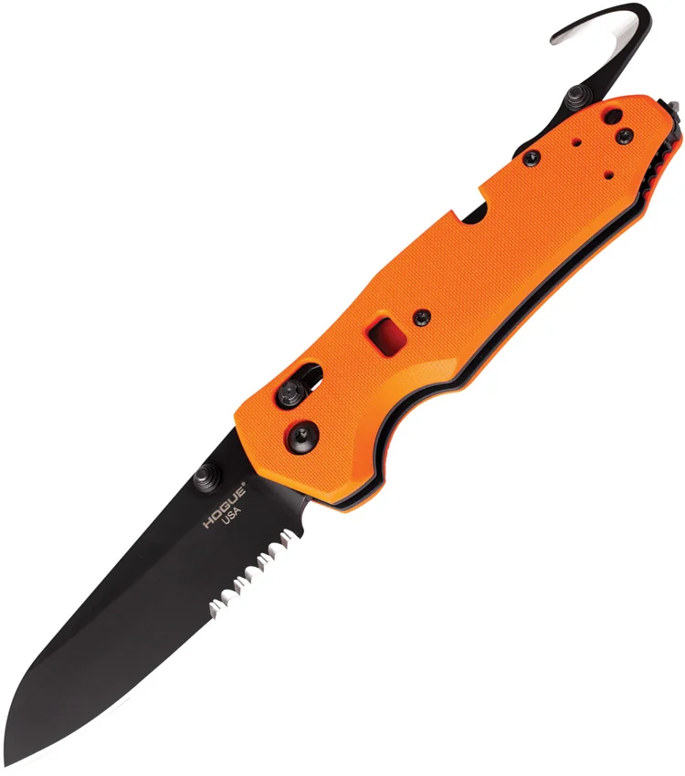 Hogue Trauma ABLE Lock Knife Orange G-10 (3.4" Black N680) 34774