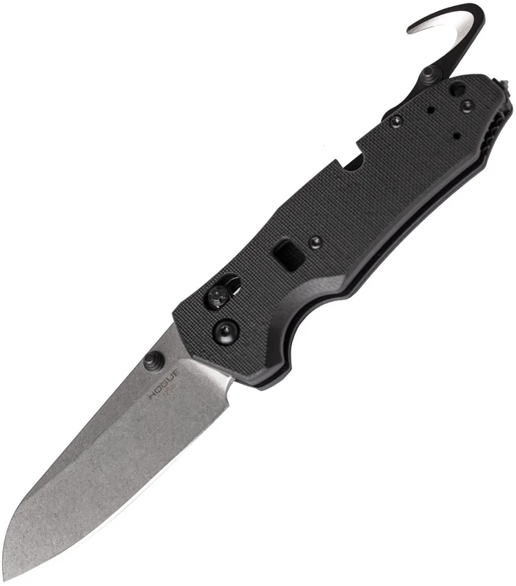 Hogue Trauma ABLE Lock Knife Black G-10 (3.4" Stonewash N680) 34776