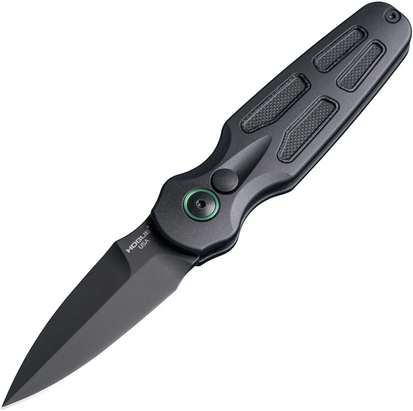 Hogue Ballista II Automatic Knife Black Al + Black G-10 (2.6" Black MagnaCut)