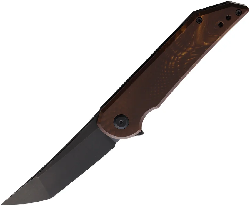 Jake Hoback Radford Frame Lock Knife Golden Dragon Juma (3.5" Black Stonewash)