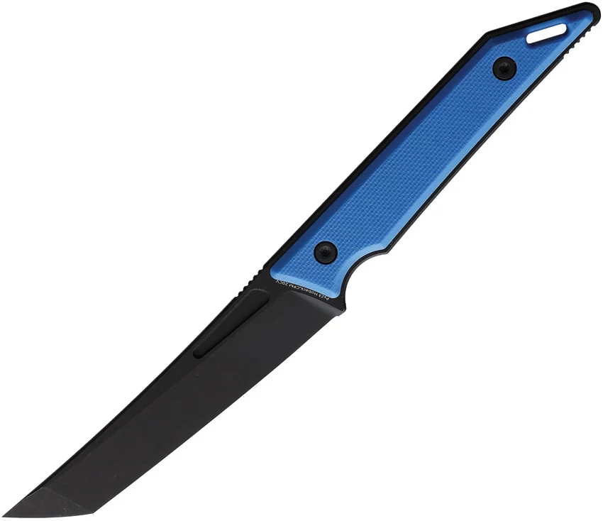 Jake Hoback Knives Goliath Fixed Blade Knife Blue G-10 (3.1" DLC)
