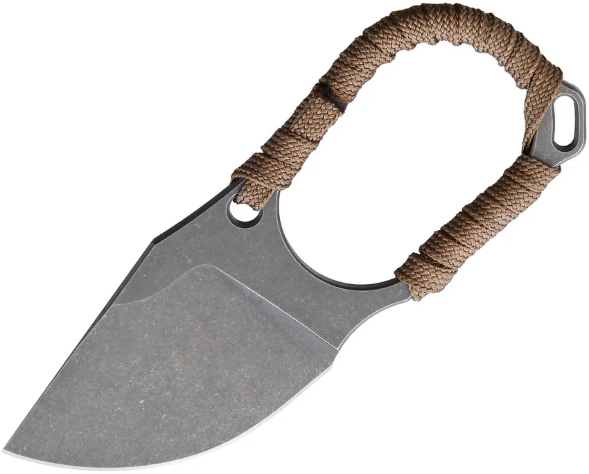Jake Hoback Jeremiah Johnson Fixed Blade Knife Brown Cord Wrap (2" Stonewash)