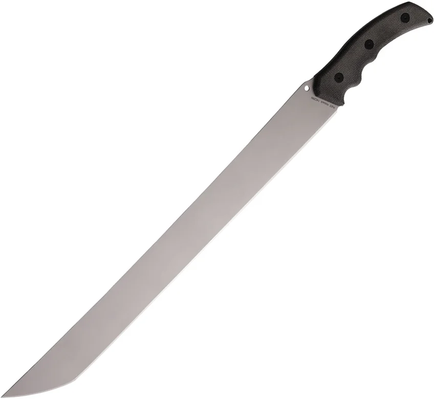 Hoback Knives The Way Machete Black Micarta (18" Stonewash) HOB034