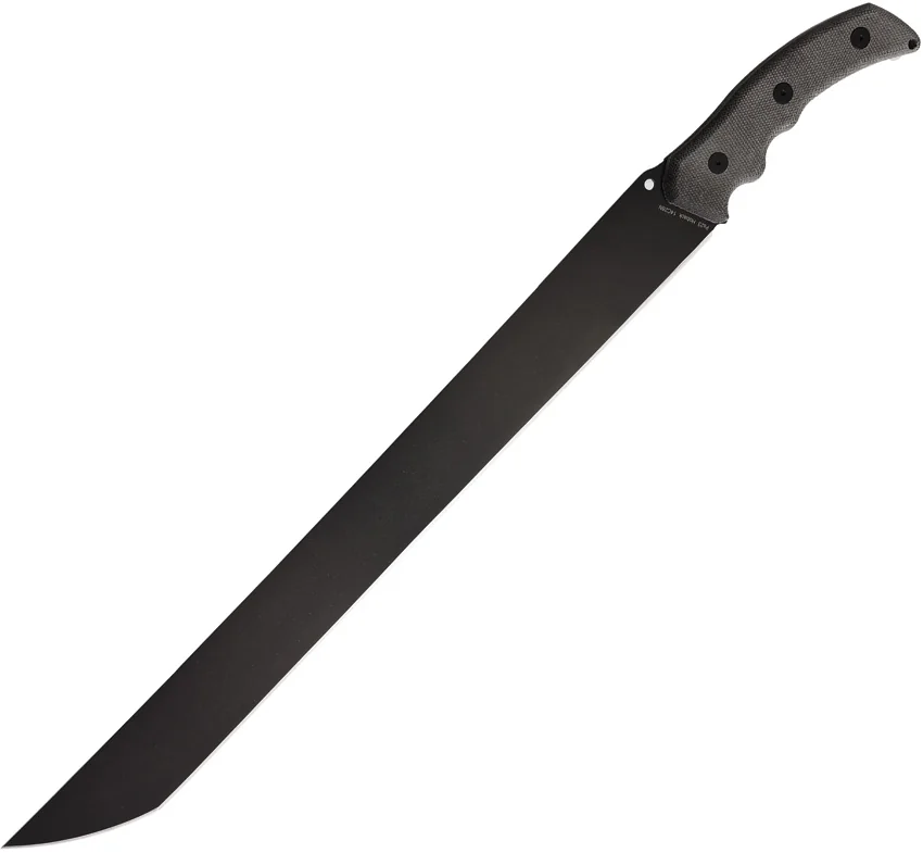 Hoback Knives The Way Machete Black Micarta (18" Black) HOB034B
