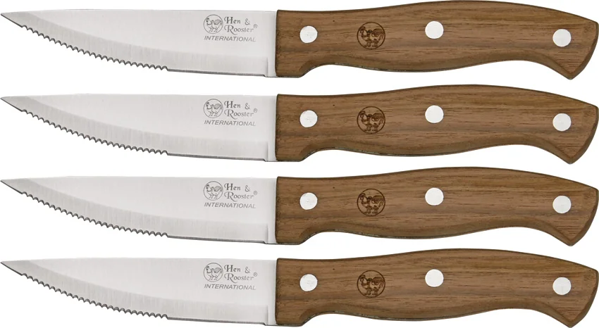 Hen & Rooster Four Piece Jumbo Steak Set