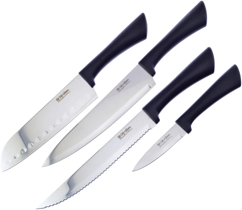 Hen & Rooster Kitchen Set Black ABS