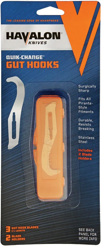 Havalon Gut Hook 3pk With Blade Holder