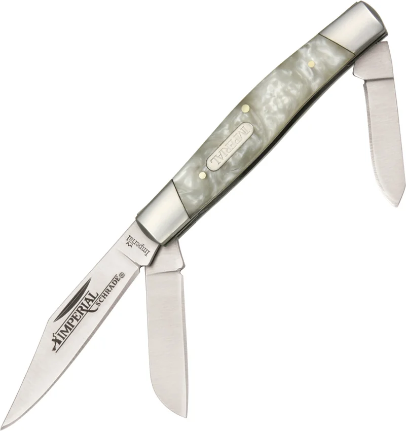 Schrade Imperial Large Stockman Knife 4" Cracked Ice IMP14L