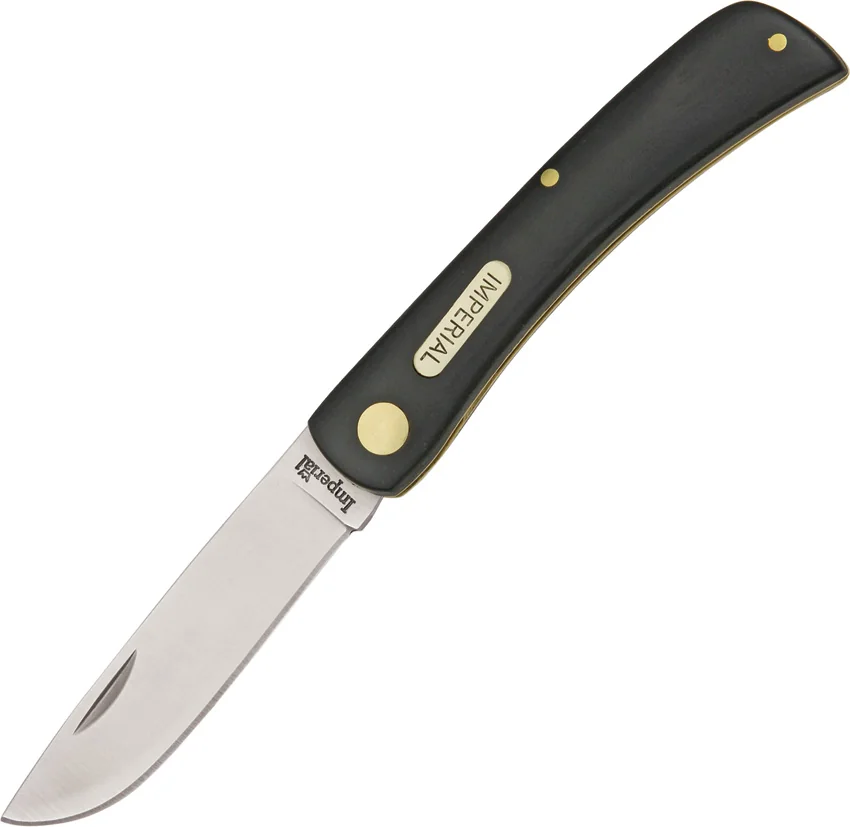 Schrade Imperial Folding Work Knife 3.75" Black IMP22