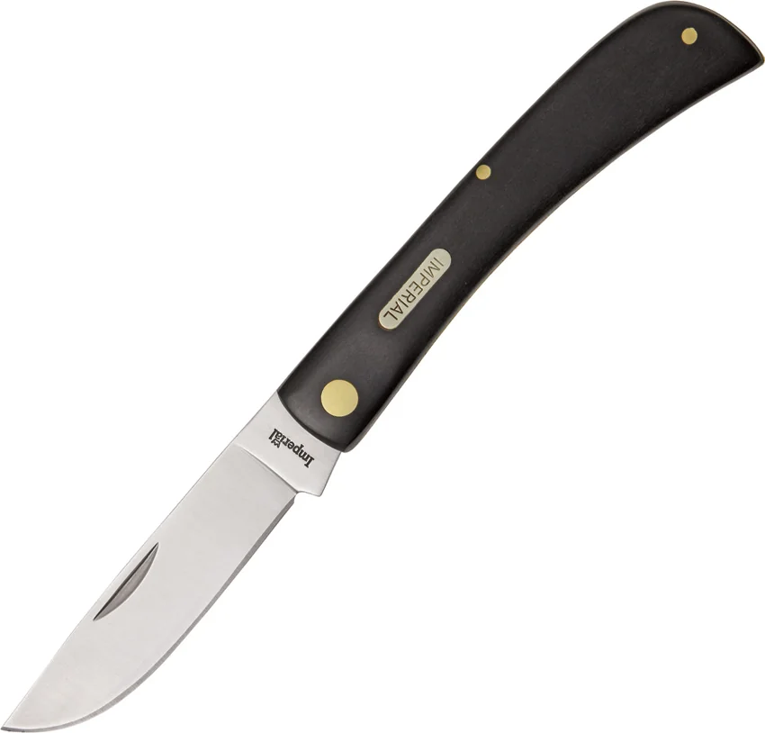 Schrade Imperial Large Work Knife 4.625" Black Celluloid IMP22L