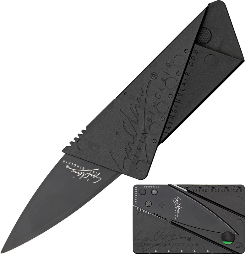 Iain Sinclair CardSharp V2 Credit Card Utility Knife (2.5" Black)