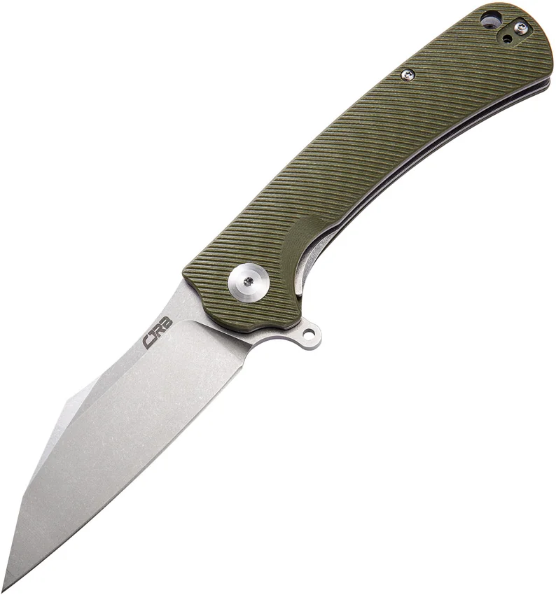 CJRB Cutlery Talla Liner Lock Knife Green G-10 (3.25" D2 Stonewash) J1901-GNC
