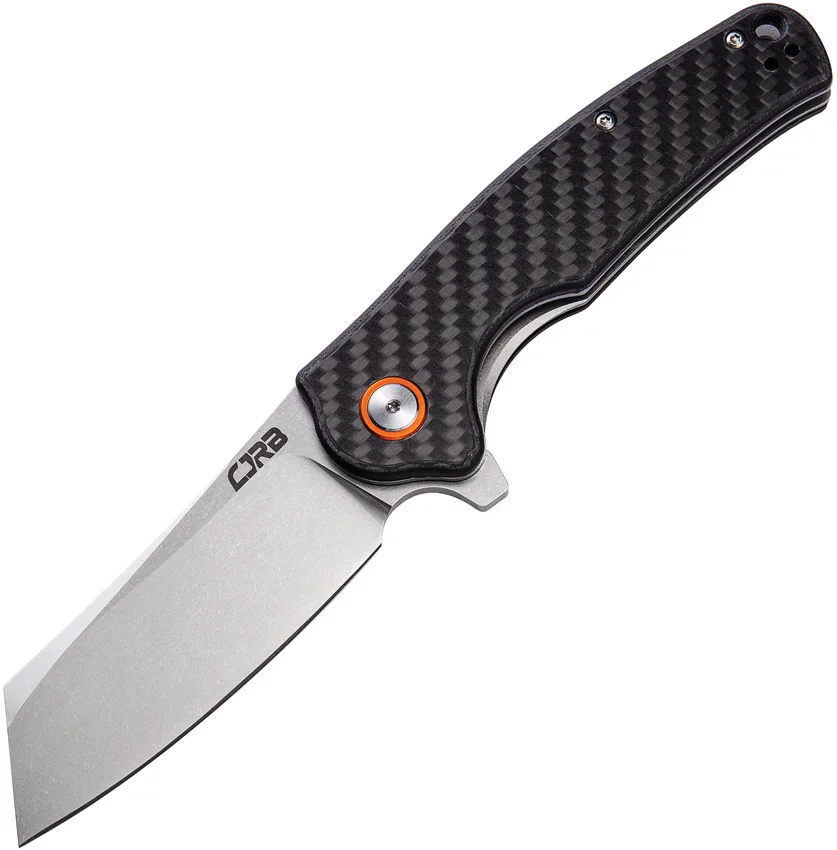 CJRB Cutlery Crag Liner Lock Knife Carbon Fiber (3.5" AR-RPM9 Stonewash) J1904CF