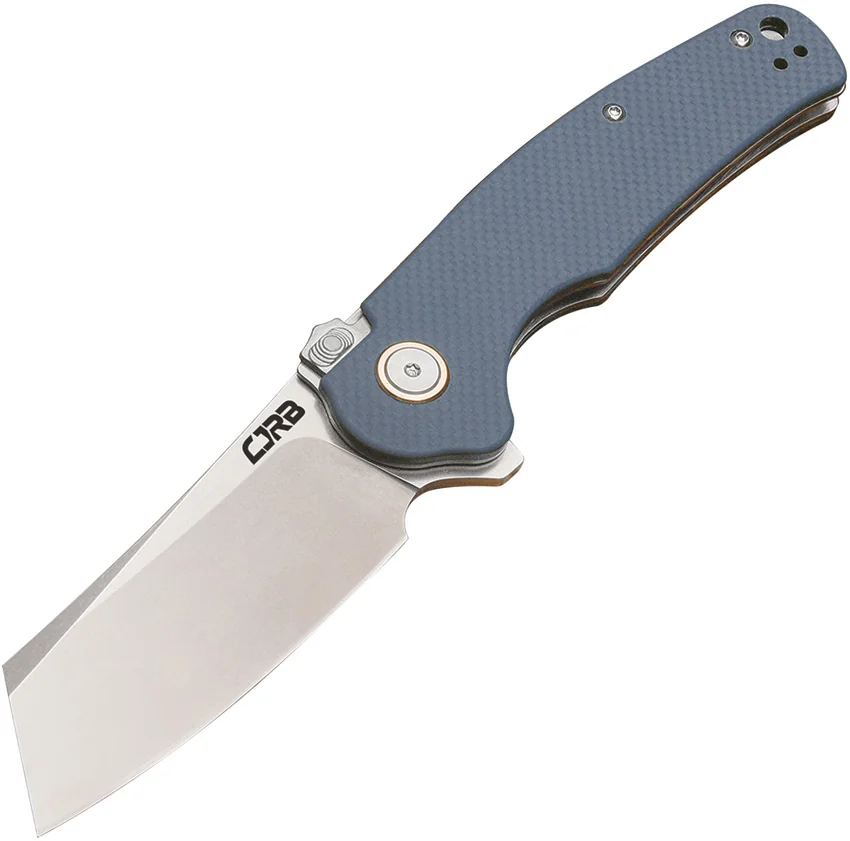 CJRB Cutlery Crag Recoil-lock Knife Gray G10  (3.5" D2 Stonewash) J1904R-GYF