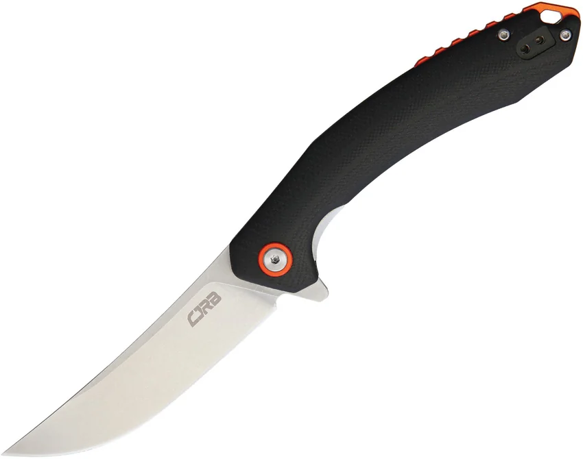 CJRB Cutlery Gobi Liner Lock Knife Black G-10 (3.5" Stonewash)