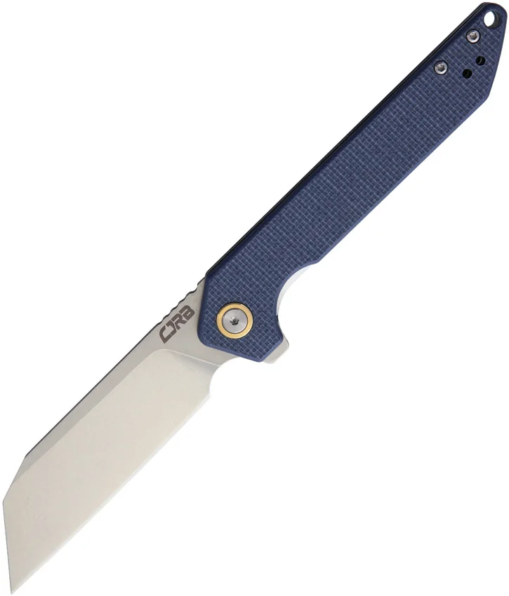 CJRB Cutlery Rampart Liner Lock Knife Gray G-10 (3.5" Stonewash)