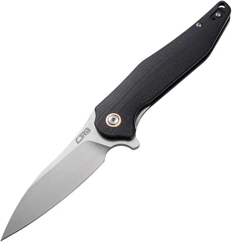 CJRB Agave Liner Lock Flipper Black G-10 (3.5" Stonewash) D2