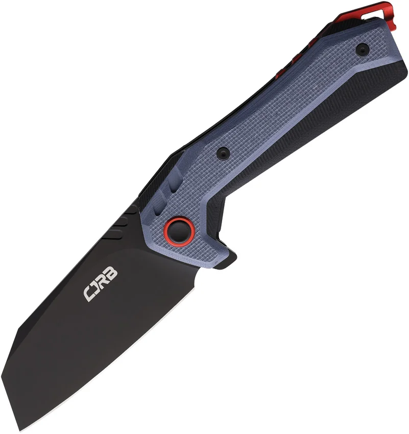 CJRB Tigris Liner Lock Knife Blue/Black G-10 (3.5" Black)