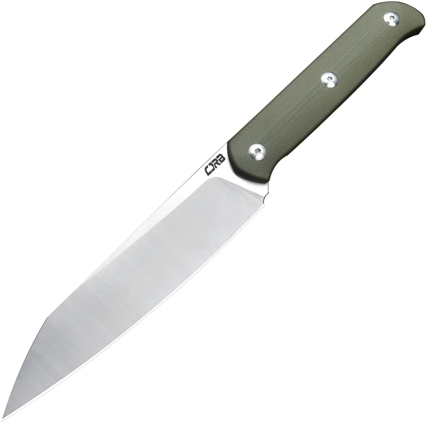 CJRB Silax Fixed Blade Knife Green G-10 (5.1" Satin)