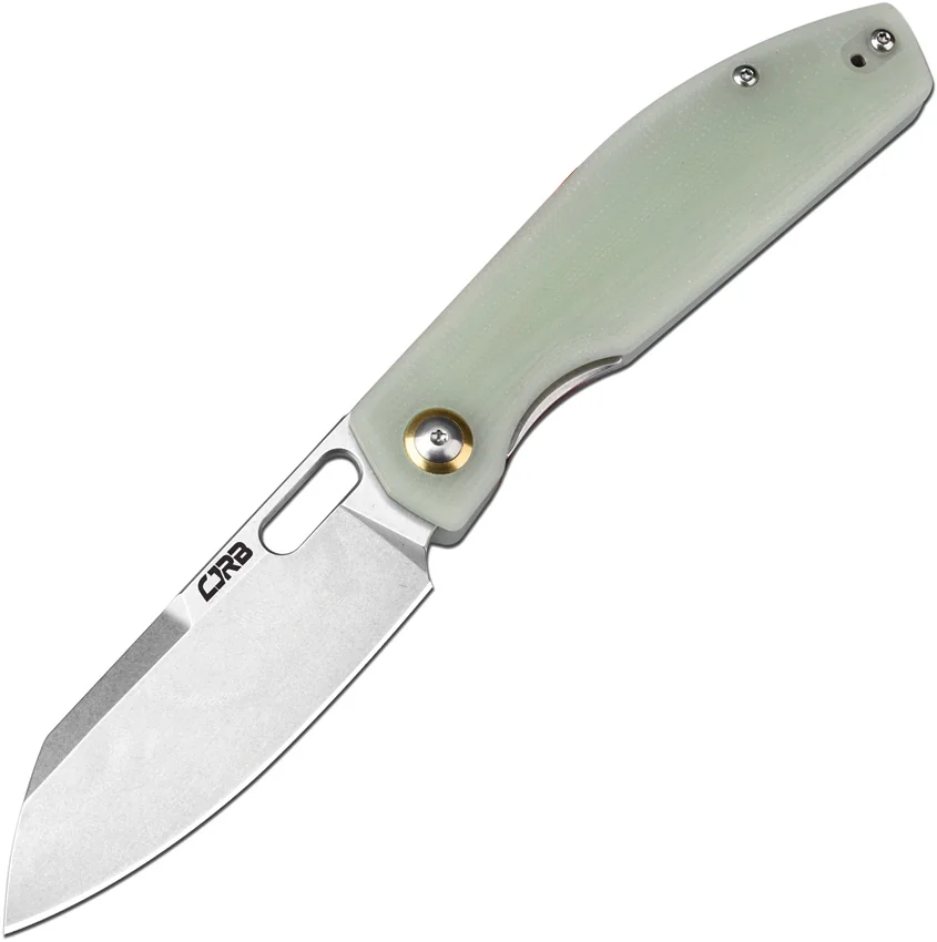 CJRB Cutlery Ekko Liner Lock Knife Jade G-10 (3.3" Stonewash)