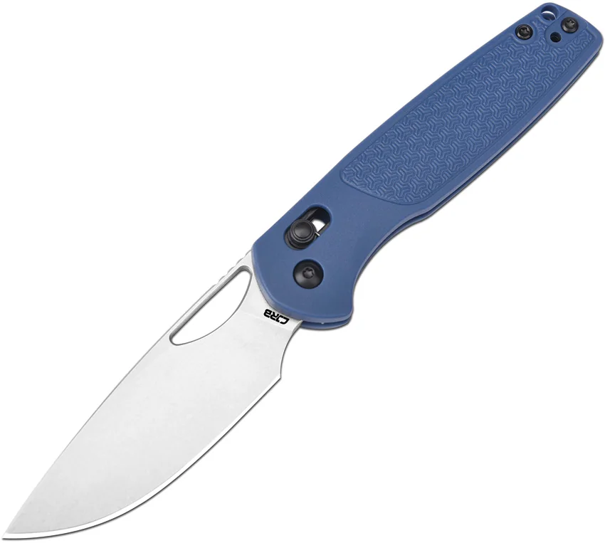 CJRB Acacia Crossbar Lock Knife Blue FRN (3.2" Stonewash)