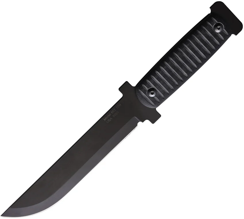 Jason Perry Blade Works Hunter Fixed Blade Knife Black G-10 (7.00" Black) 562