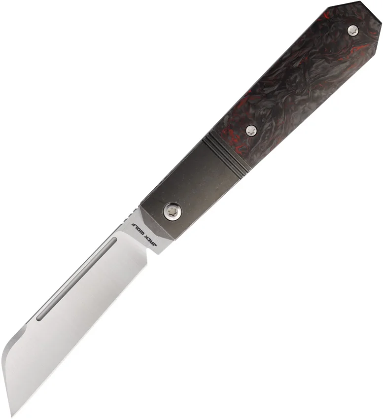 Jack Wolf Knives After Hours Jack Frame Lock Knife Dark Matter CF (3.15" Satin)