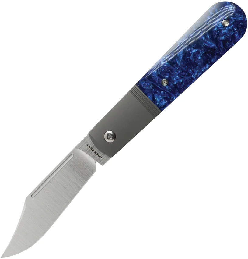 Jack Wolf Knives Primo Jack Frame Lock Knife Crystal Lake Kirinite (3.3" Satin)