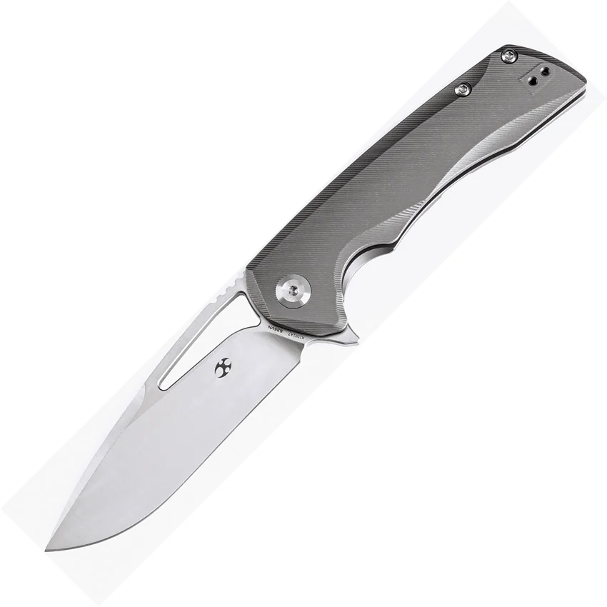 Kansept Knives Kryo Frame Lock Knife Micro Milled Titanium (3.6" Satin) K1001A7