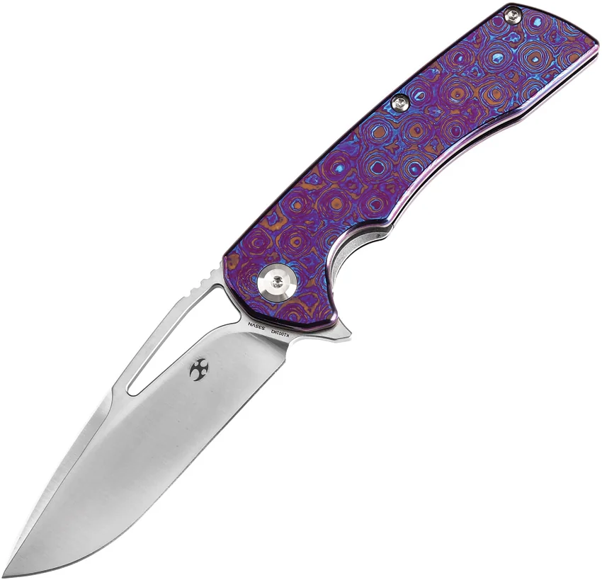 Kansept Knives Kryo Liner Lock Knife Timascus (3.6" Satin) K1001M2