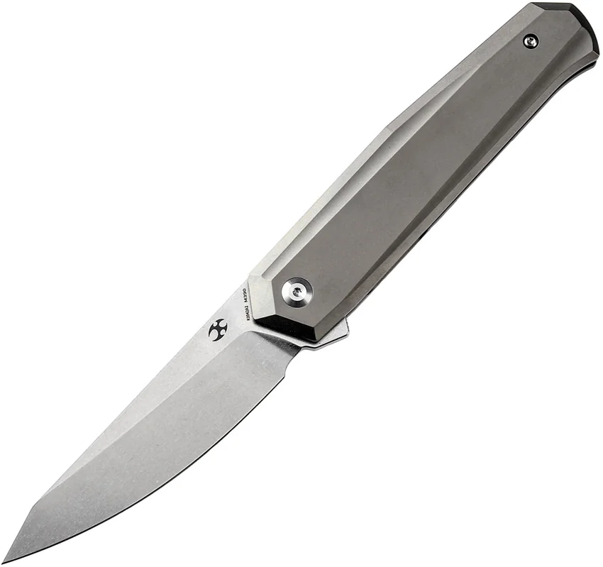 Kansept Integra Frame Lock Knife Bronze Anodized Titanium (3.6" Stonewash)