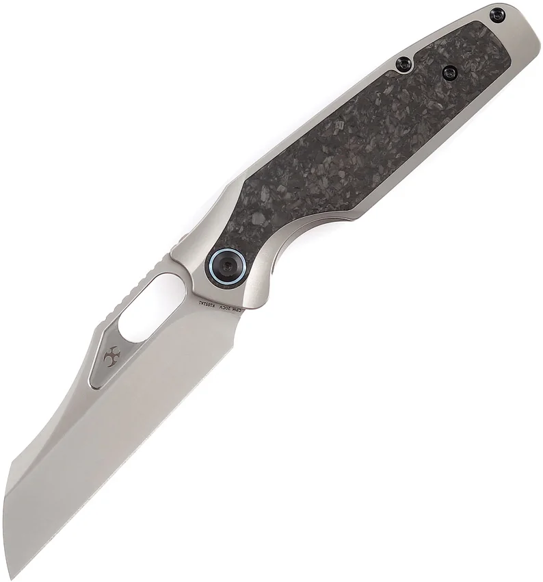 Kansept Tuckamore Frame Lock Knife Shred CF/Ti (3.54" Satin) K1052A1