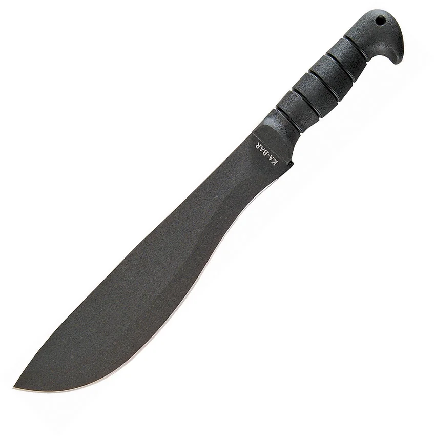 Ka-Bar Cutlass Machete Knife Fixed Blade (11" Black Plain) 1248