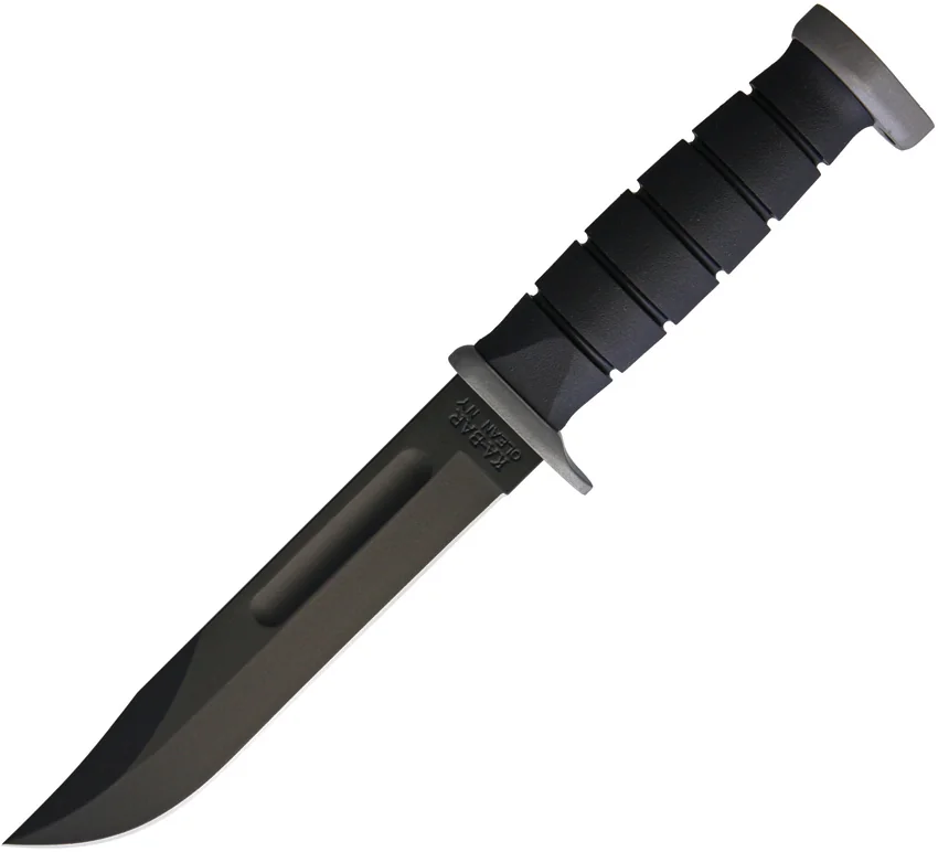 Ka-Bar Extreme Fighting/Utility Knife Black Kraton (7" Black) 1292
