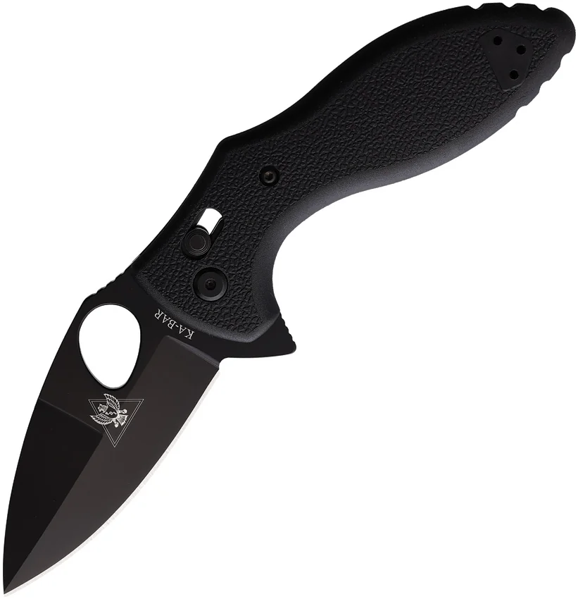 Ka-Bar TDI Flipper Folder Knife Black GFN (3" Black) 2490