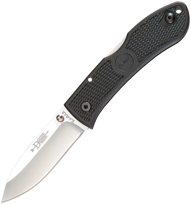 Ka-Bar Dozier Hunter Folding Knife (3" Satin Plain) 4062