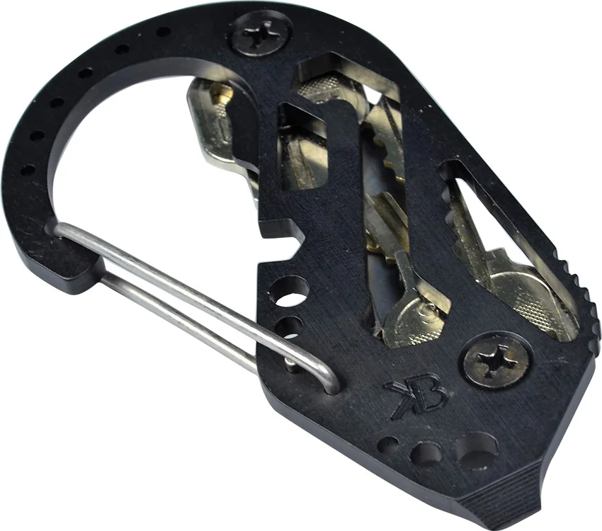 KeyBiner Black Aluminum Key Organizer Pocket Tool