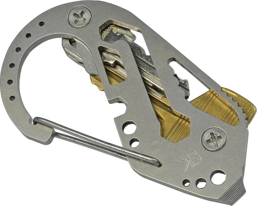 KeyBiner Tumbled Titanium Key Organizer Pocket Tool
