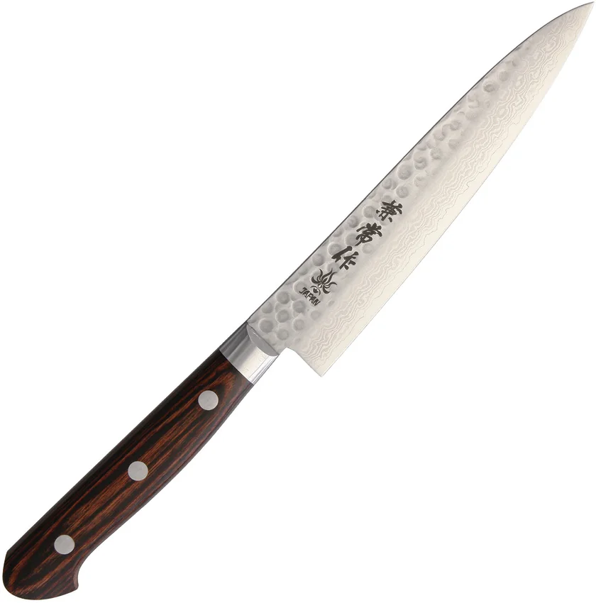 Kanetsune Petty Fixed Blade Knife 9.75" Mahogany KC-904