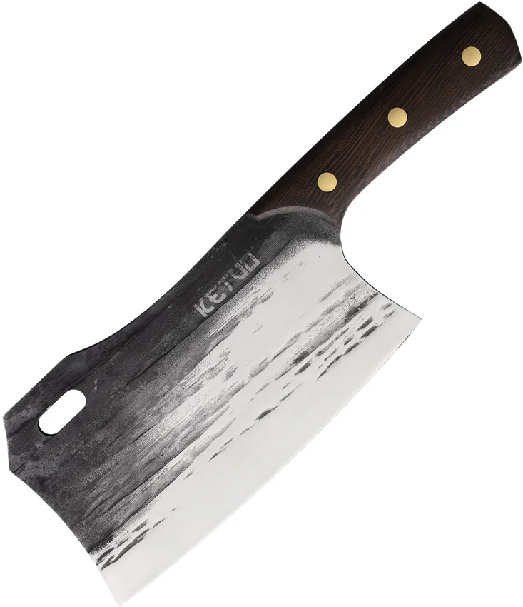 Ketuo Cleaver Kitchen Knife Walnut Wood (7.5" Satin)