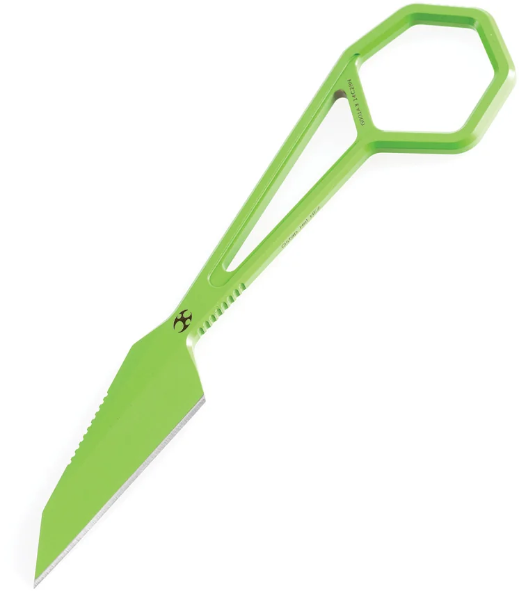 Kansept Ostap Hel HEX Fixed Blade Neck Knife (2.25" Green)