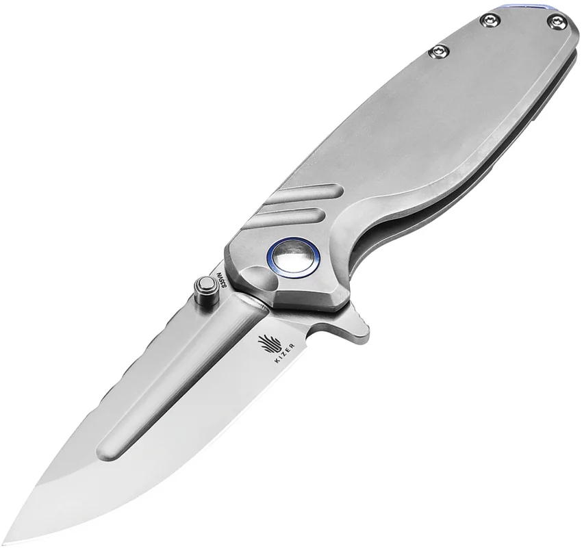 Kizer Ti'an Titanium Frame Lock Knife (2.9" Satin) Ki3624A1