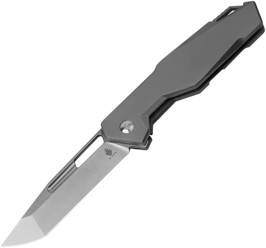 Kizer Beyond Frame Lock Knife Titanium (3.35" Satin) Ki3678A1