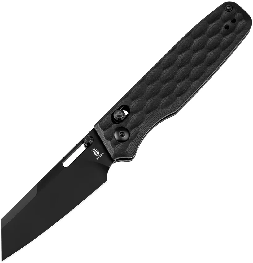 Kizer Task Clutch Lock Knife Black G-10 (3" Black)